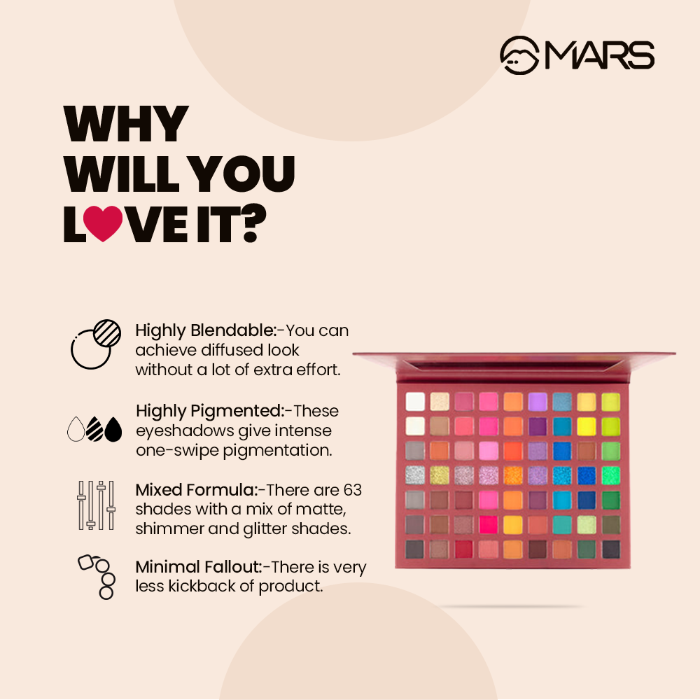 Eyes Can Kill | 63 Bright Colour Eyeshadow Palette