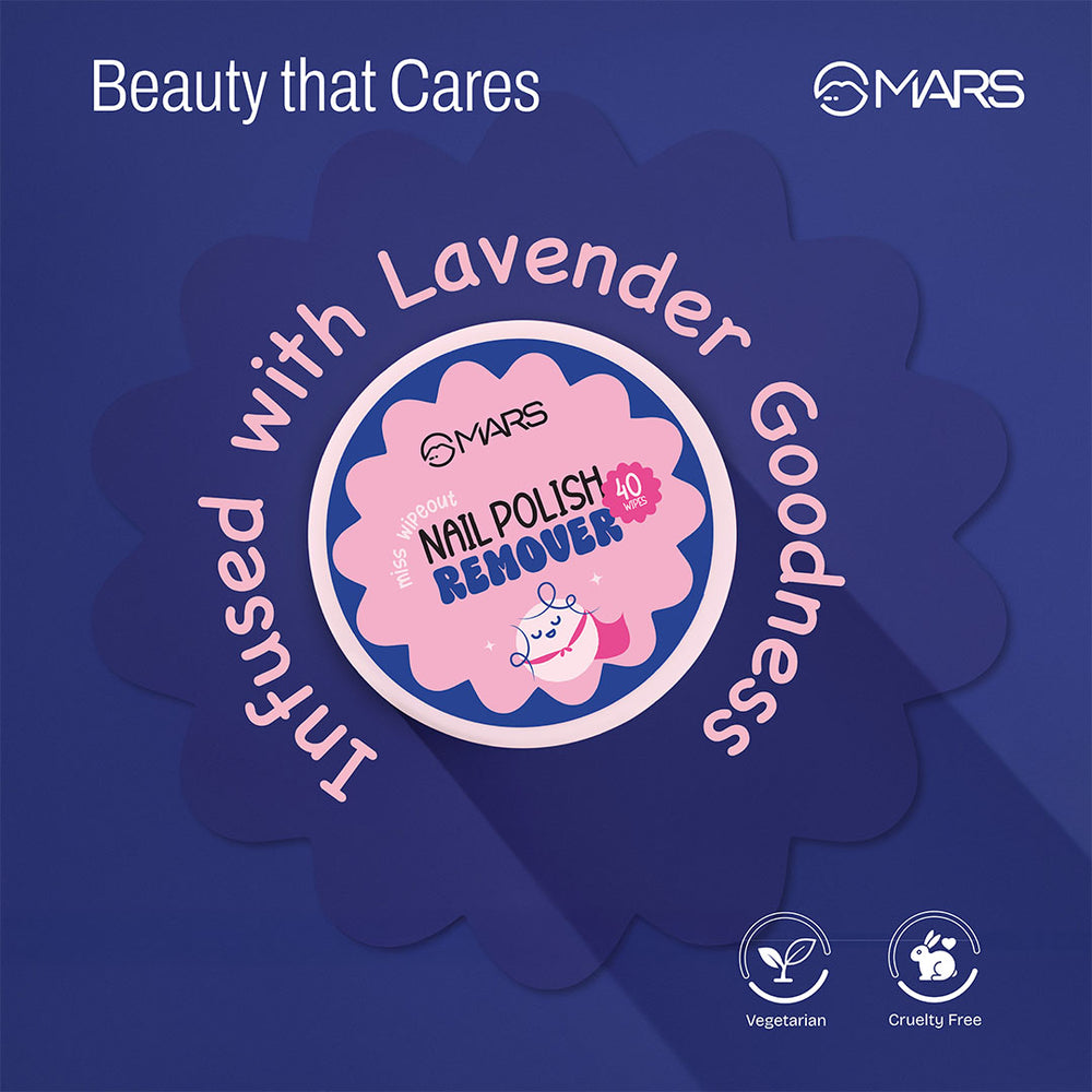 മിസ് വൈപ്പ് ഔട്ട് | അസെറ്റോൺ രഹിത നെയിൽ പോളിഷ് റിമൂവർ വൈപ്പുകൾ