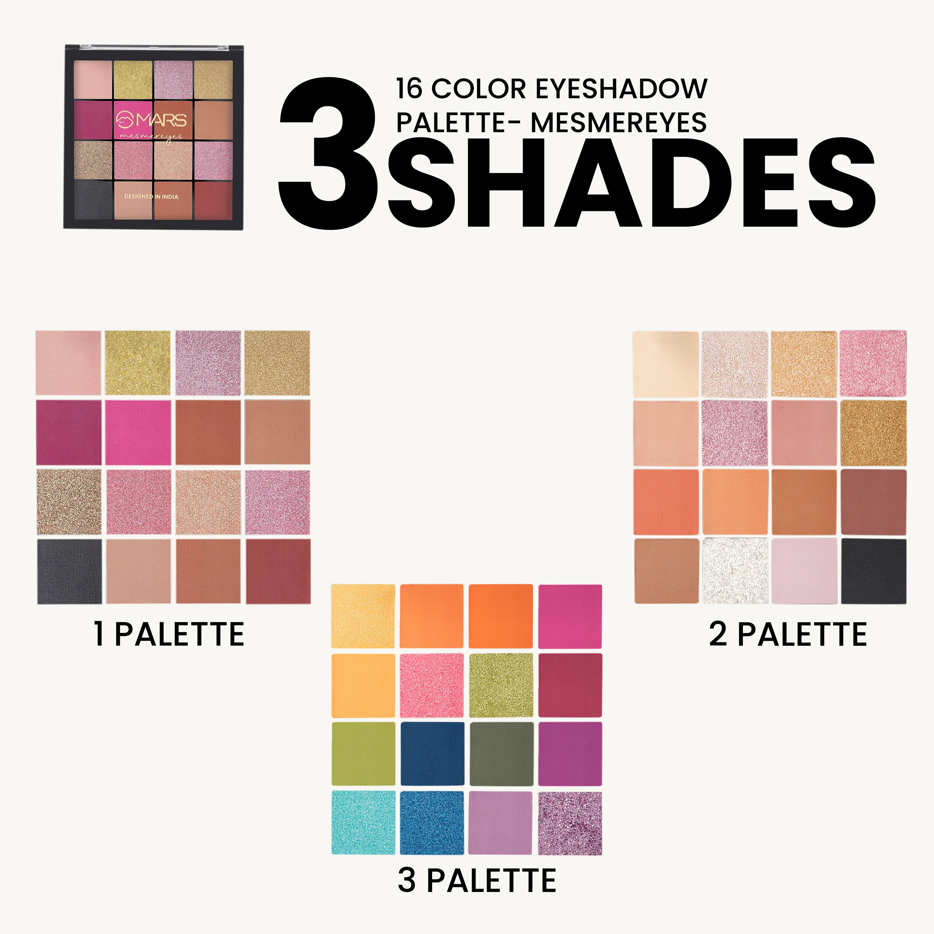 16 Color Eyeshadow Palette- Mesmereyes
