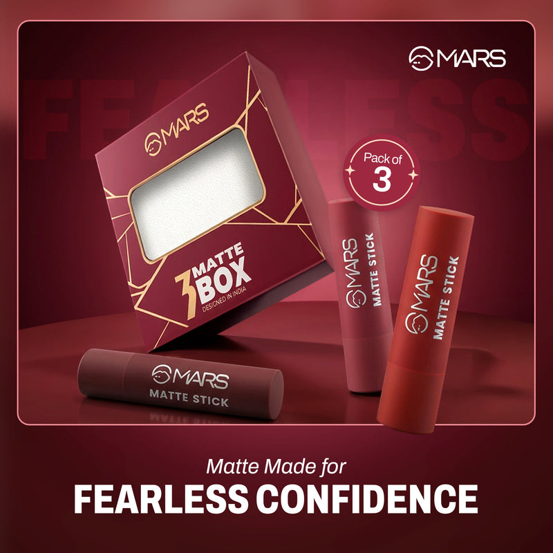 Matte Lipsticks Box | Set of 3