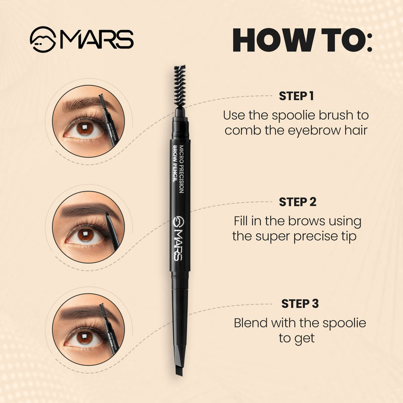 Cosmetics Products Online in India  Micro Precision Brow Pencil – MARS  Cosmetics