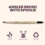 Artist's Arsenal Brush | Angled Brush With Spoolie