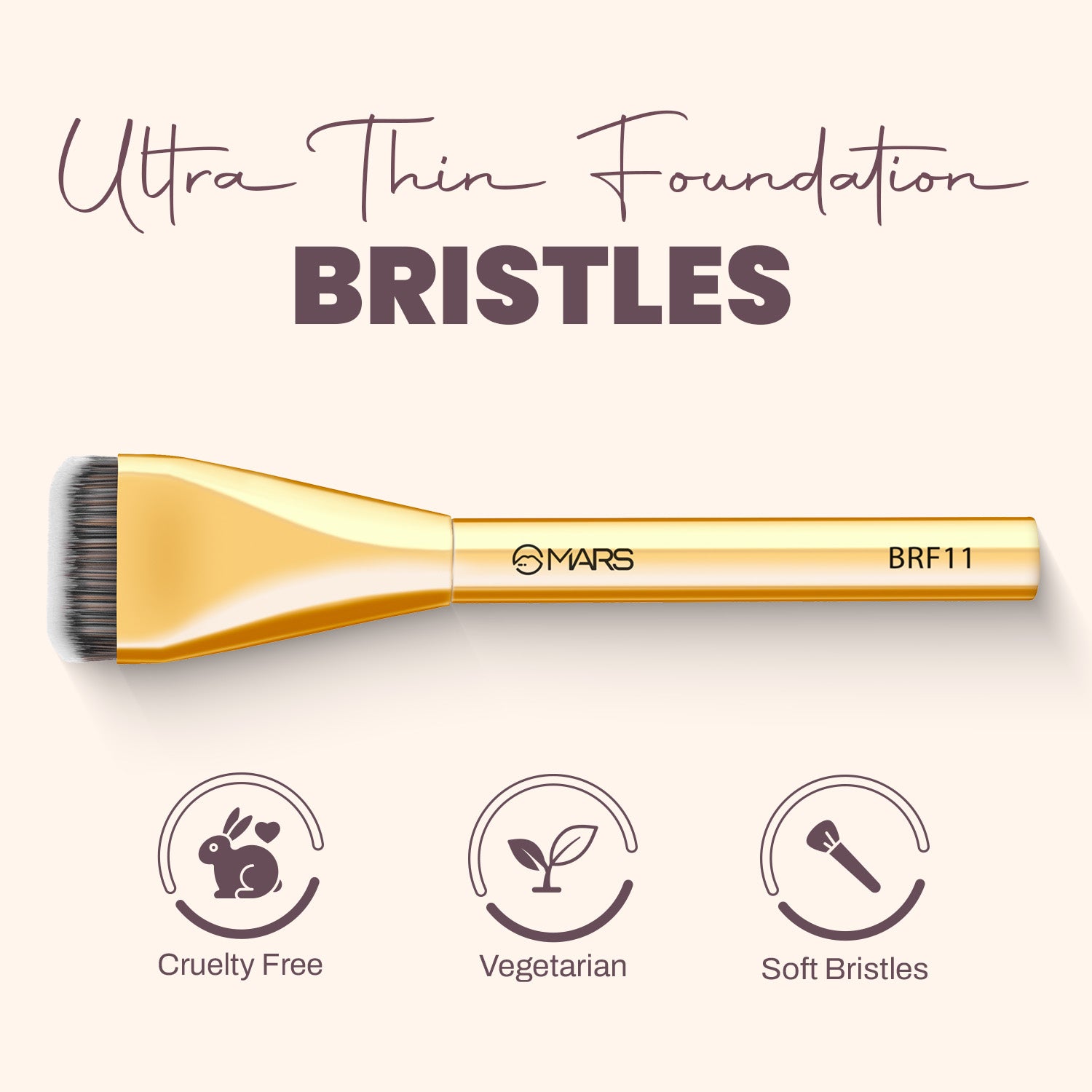 Artist's Arsenal Brush | Ultra Thin foundation Brush