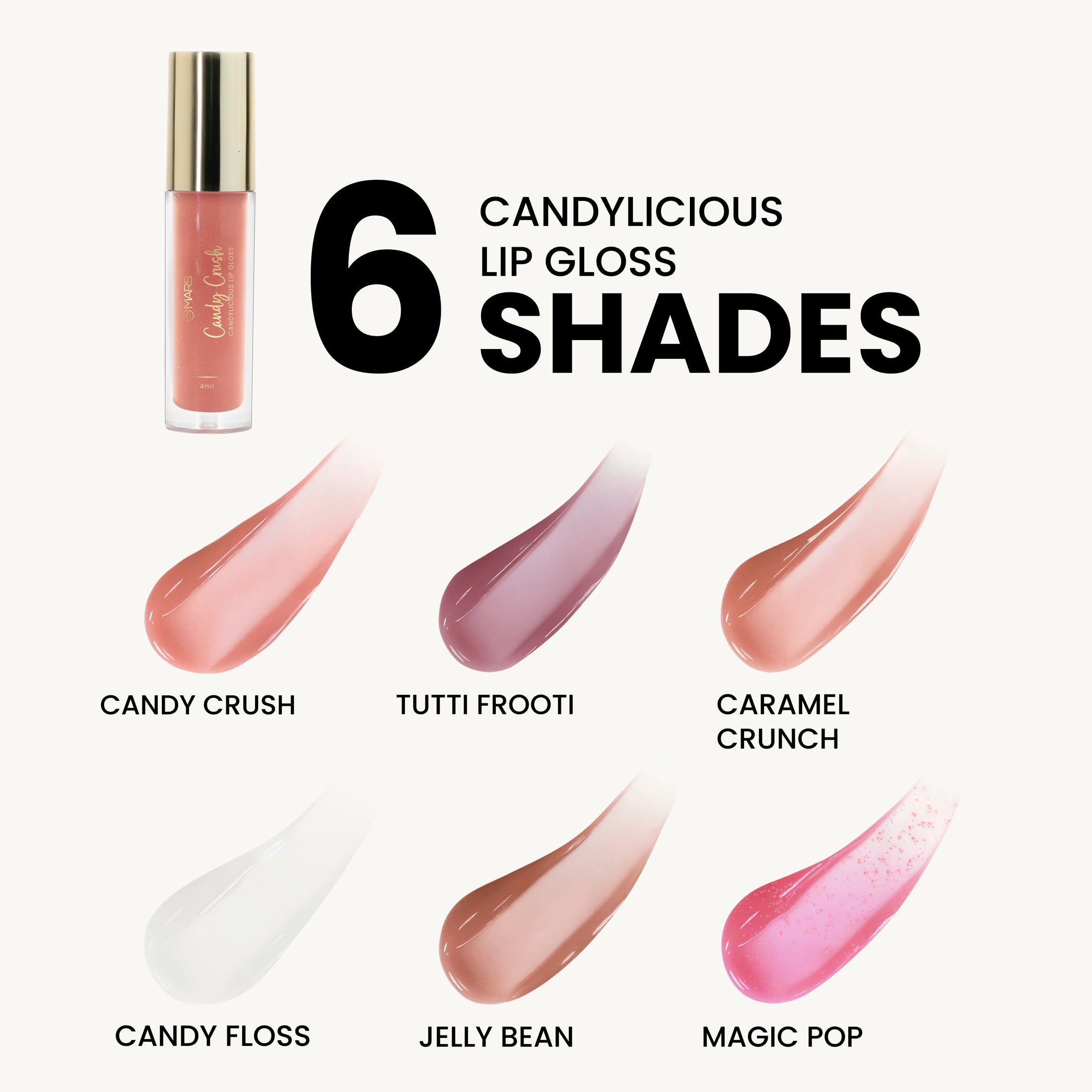 Buy MARS Candylicious Sheer Lip Gloss | Hydrating & High Shine | MARS ...