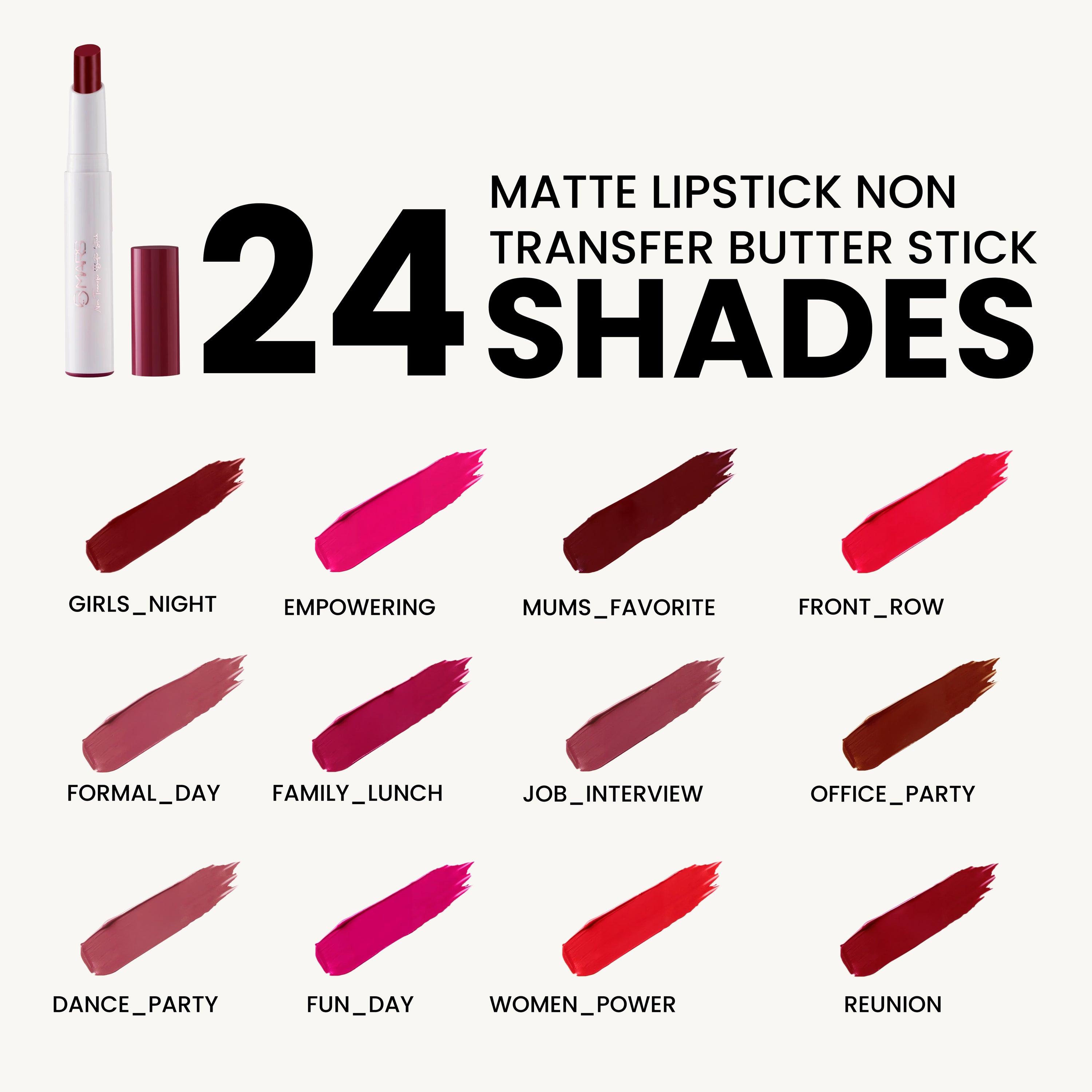 Matte Lipstick | Non Transfer Butter Stick